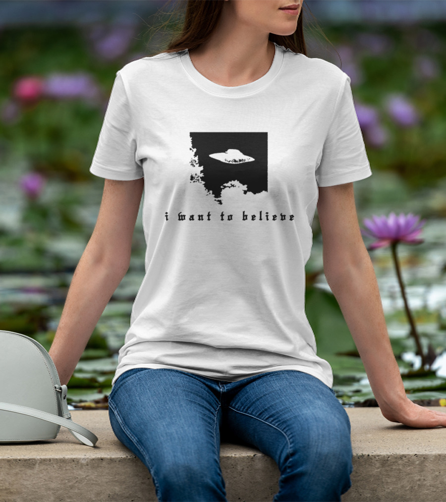 I Want To Believe UFO The X Files Alien T-Shirt