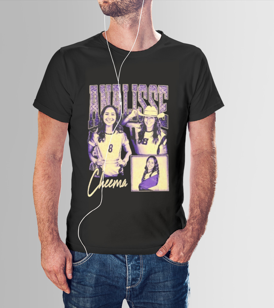 Analisse Cheema Number 8 Jersey Sports Athlete T-Shirt