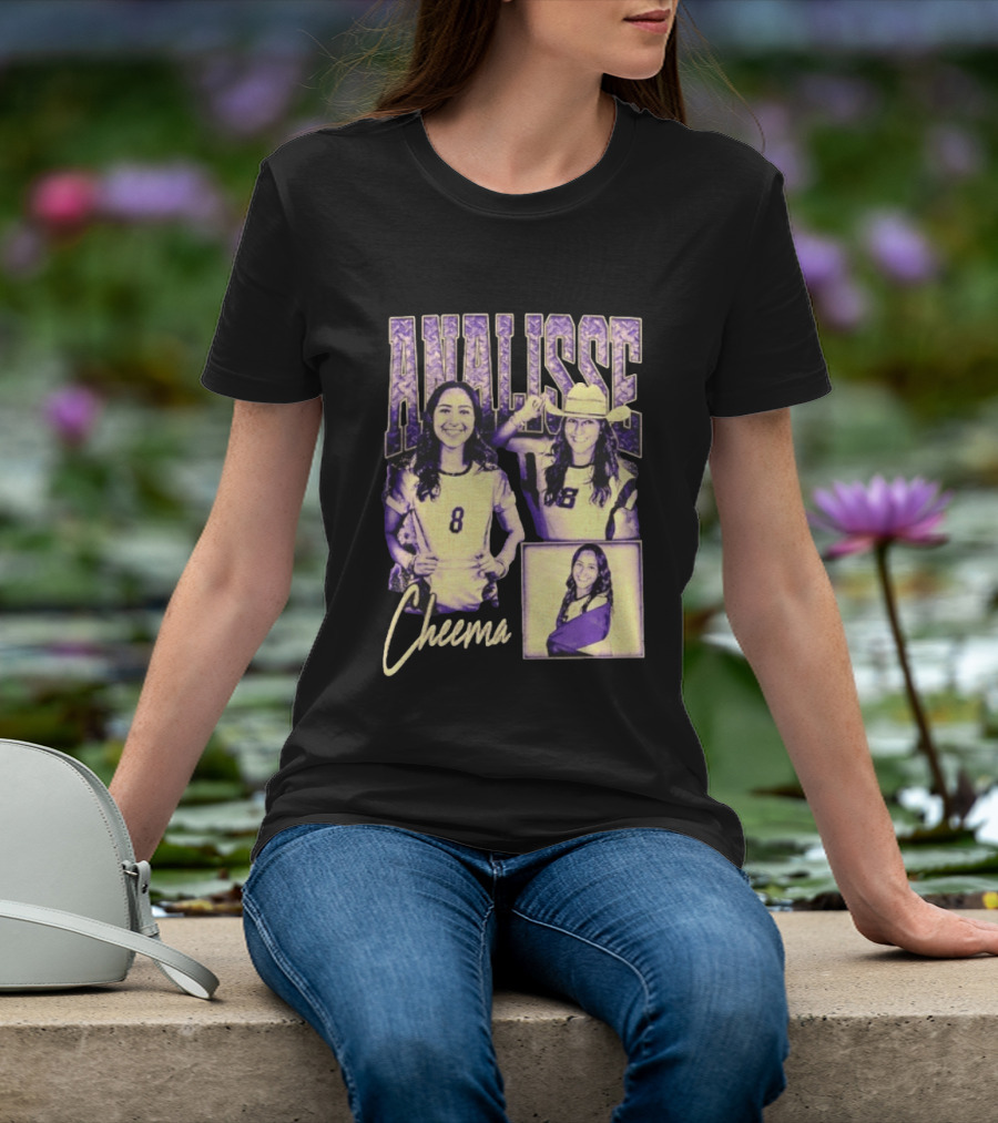 Analisse Cheema Number 8 Jersey Sports Athlete T-Shirt