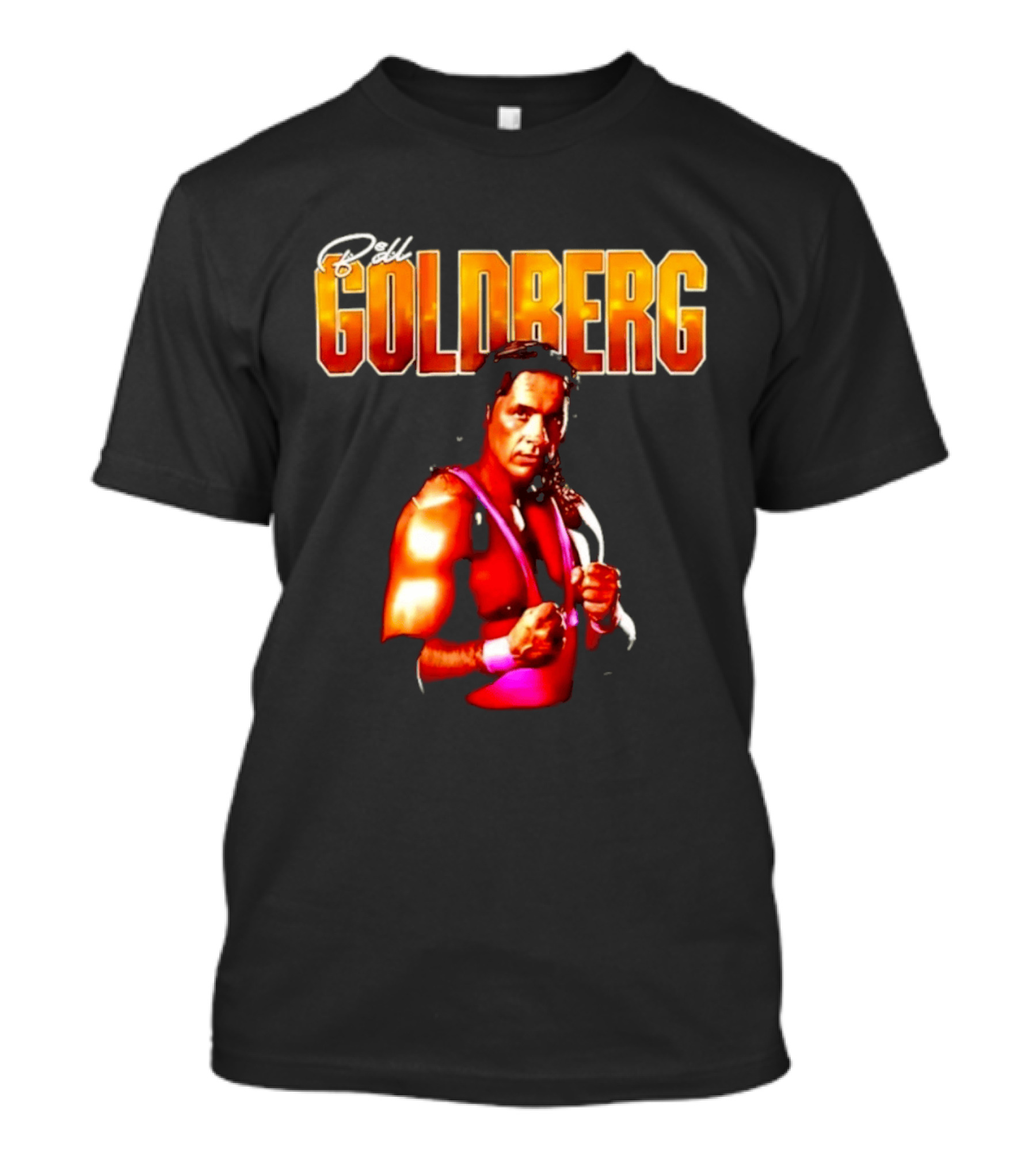 Bill Goldberg Bret Hart Portrait Wrestling Legends T-Shirt