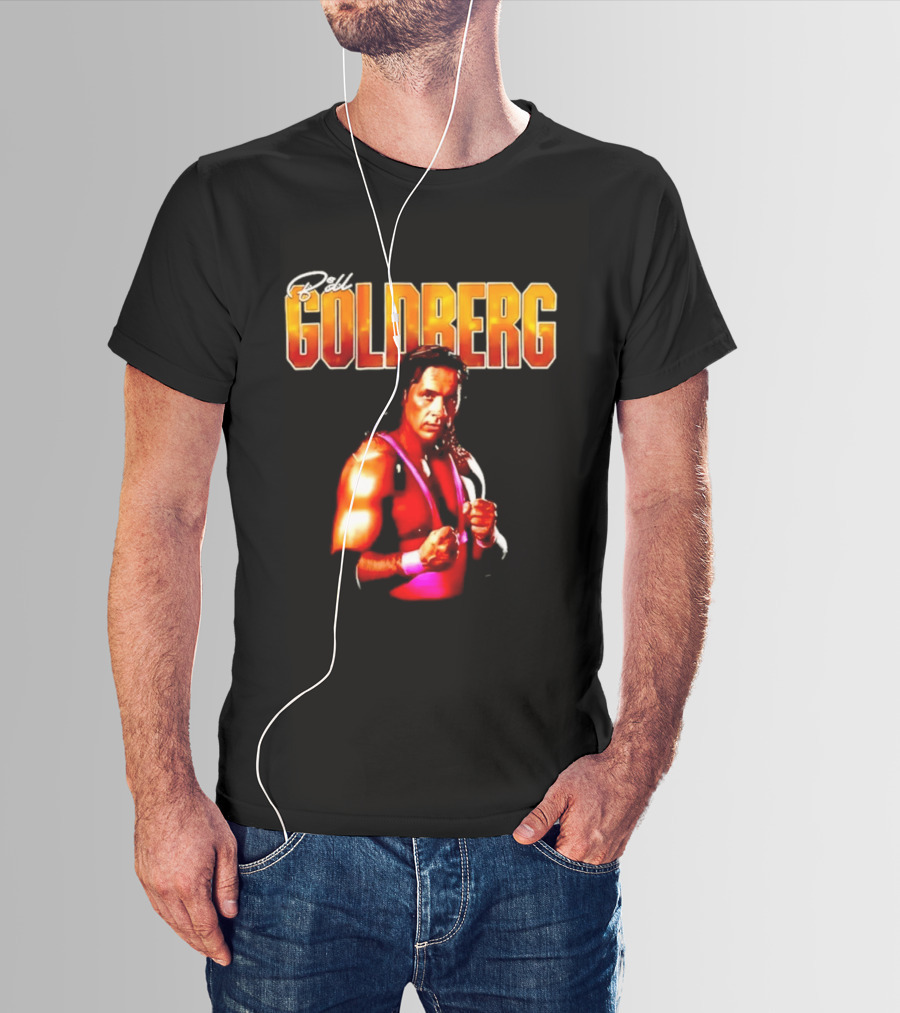 Bill Goldberg Bret Hart Portrait Wrestling Legends T-Shirt