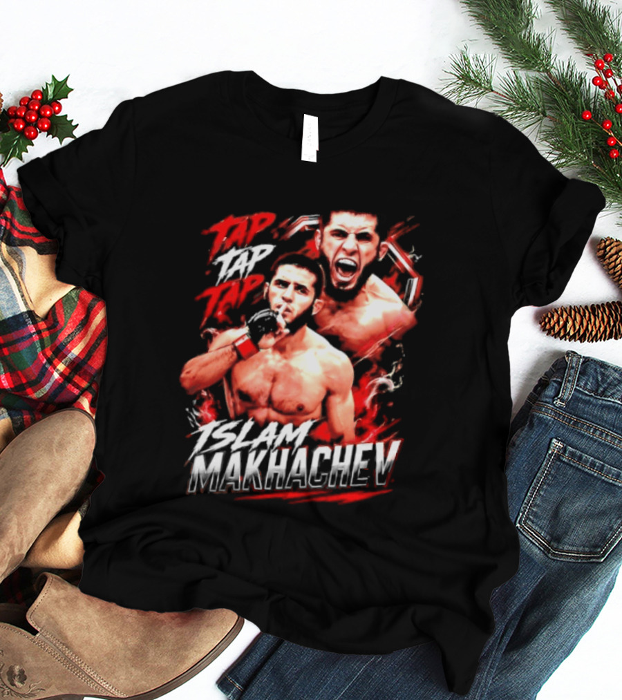 Islam Makhachev Tap Tap Tap UFC MMA Mixed Martial Arts Fighter T-Shirt