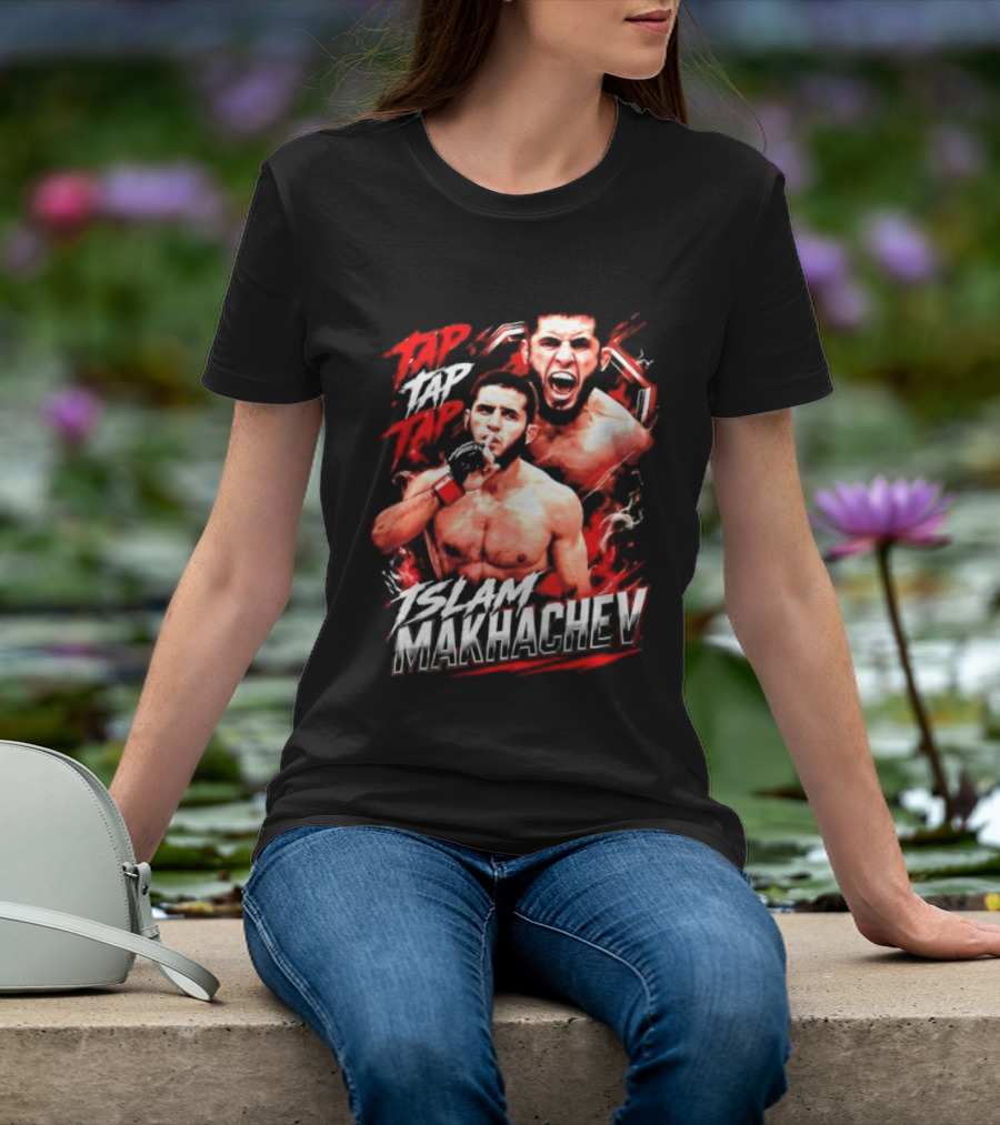 Islam Makhachev Tap Tap Tap UFC MMA Mixed Martial Arts Fighter T-Shirt