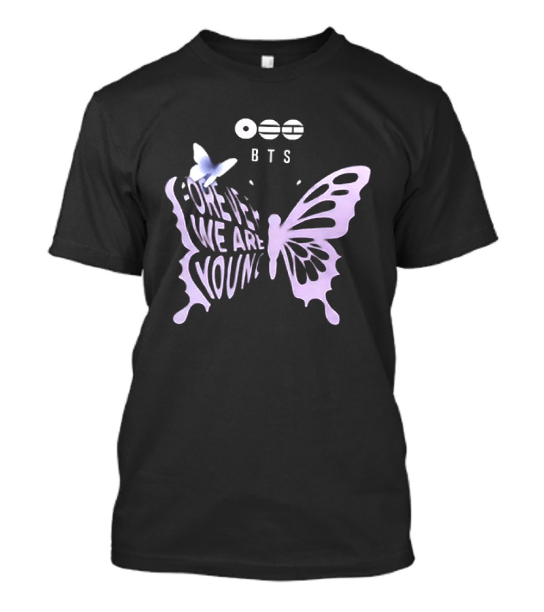 BTS Forever We Are Young Butterfly Symbol 2 Sided T-Shirt