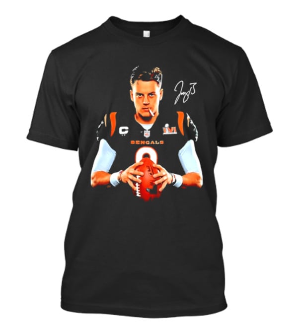 Cincinnati Bengals Joe Burrow Smoking Joey B Signature T-Shirt