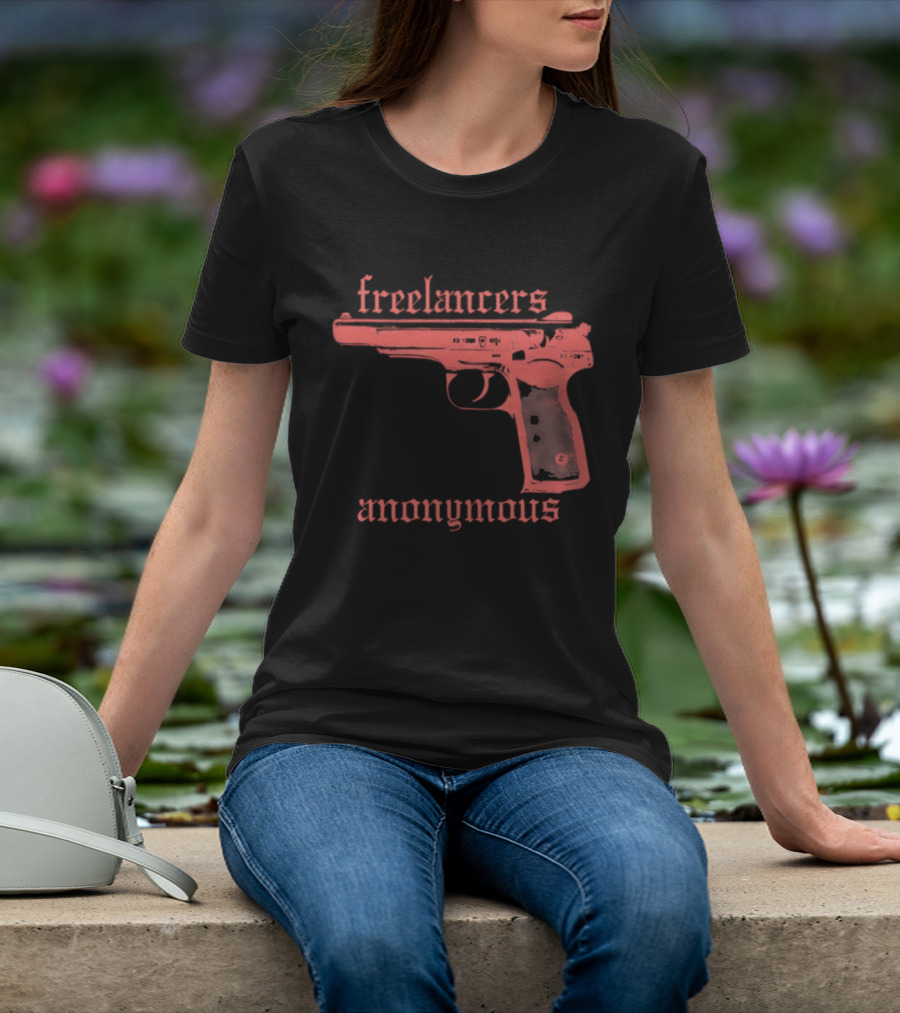 Freelancers Anonymous Gun Image T-Shirt