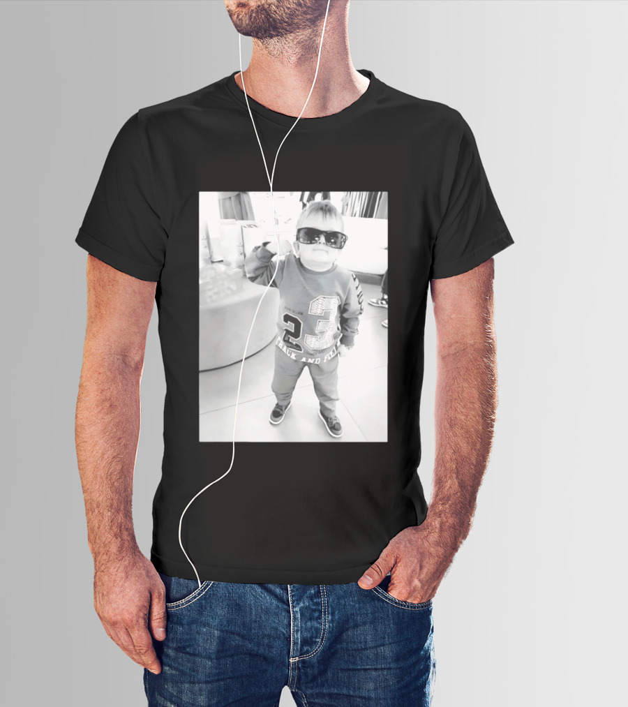 Hasbulla Hasbik Photo 23 Track And Field Black And White T-Shirt