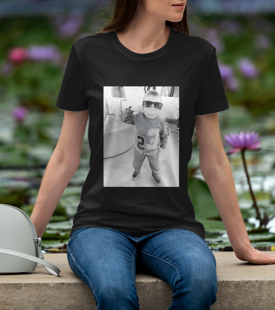 Hasbulla Hasbik Photo 23 Track And Field Black And White T-Shirt