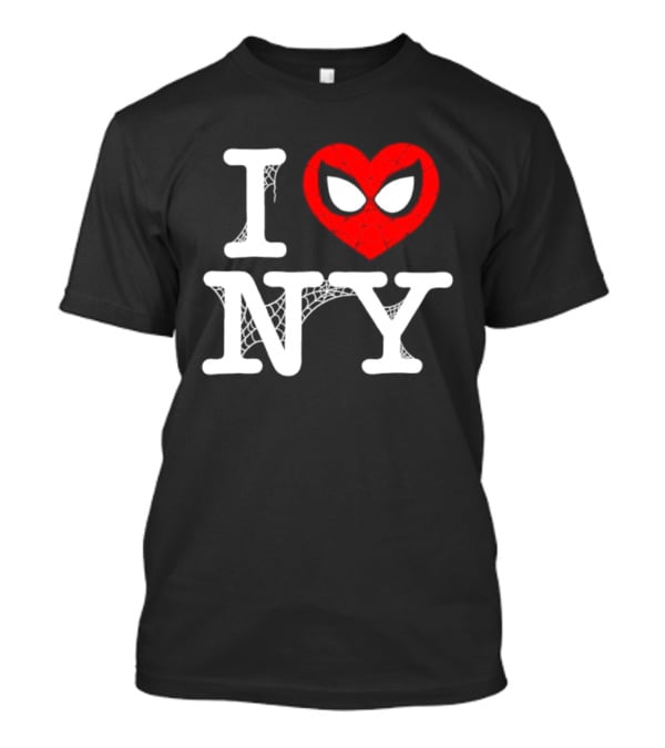 I Love NY Spider Man Marvel Superhero Iconic Web T-Shirt