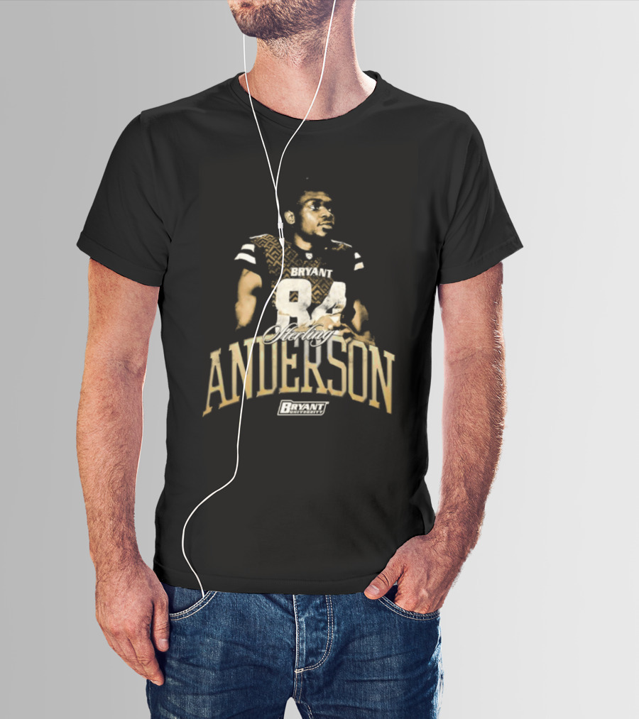 Bryant University Bulldogs Sterling Anderson 84 Player T-Shirt