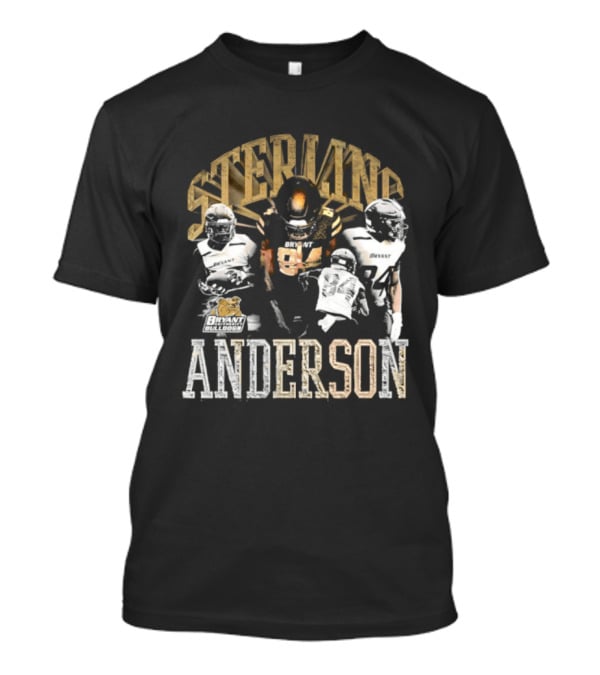 Sterling Anderson Bryant University Bulldogs Football Players T-Shirt