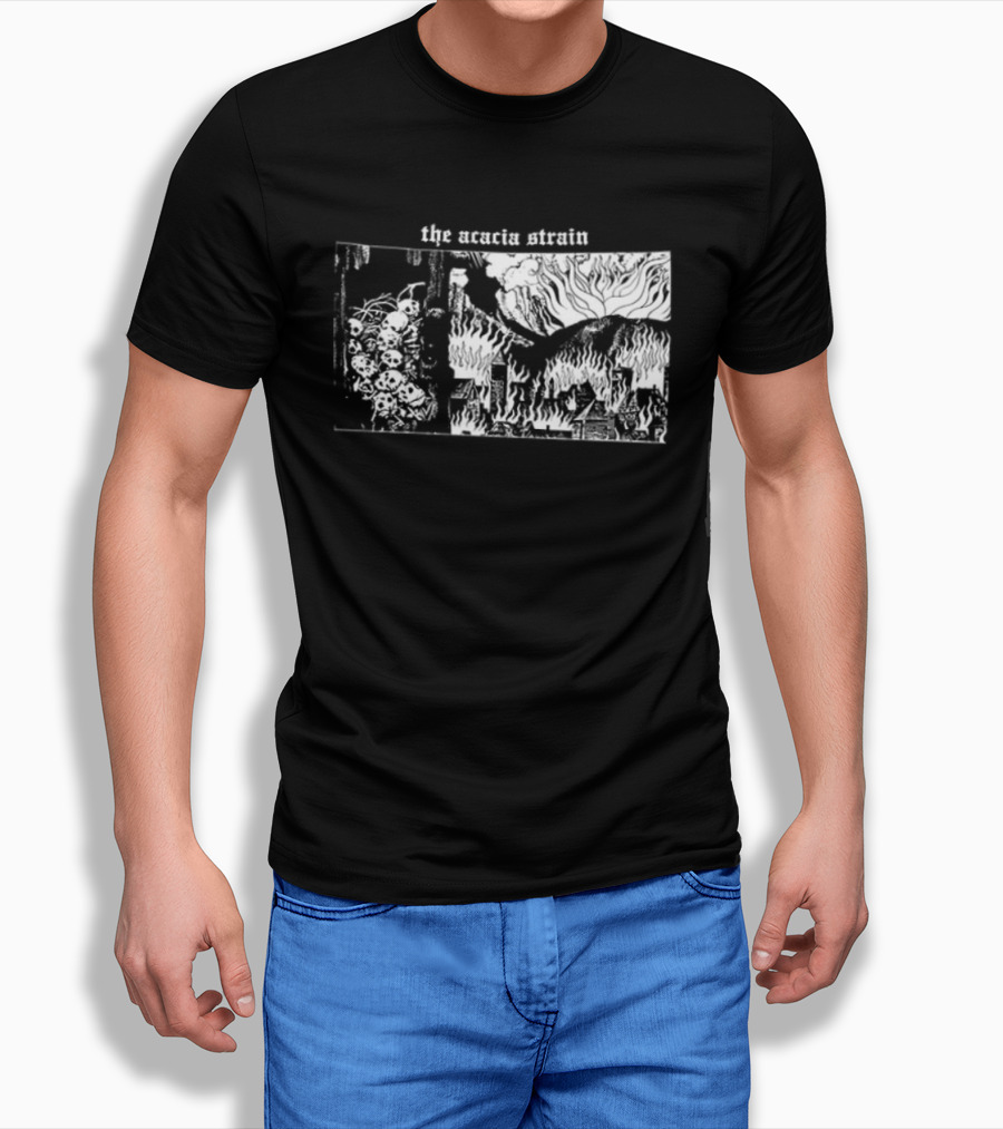 The Acacia Strain I Have No Love Left To Give Skeleton Crow 2 Sided T-Shirt