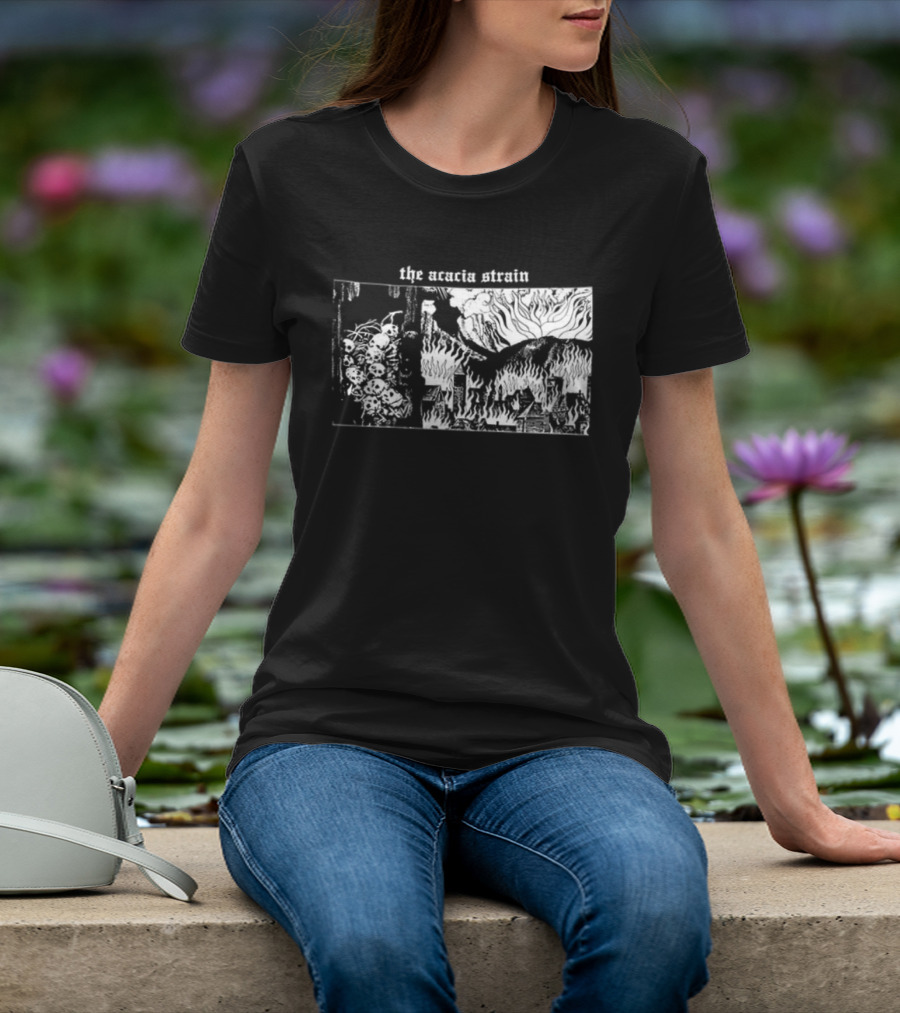 The Acacia Strain I Have No Love Left To Give Skeleton Crow 2 Sided T-Shirt