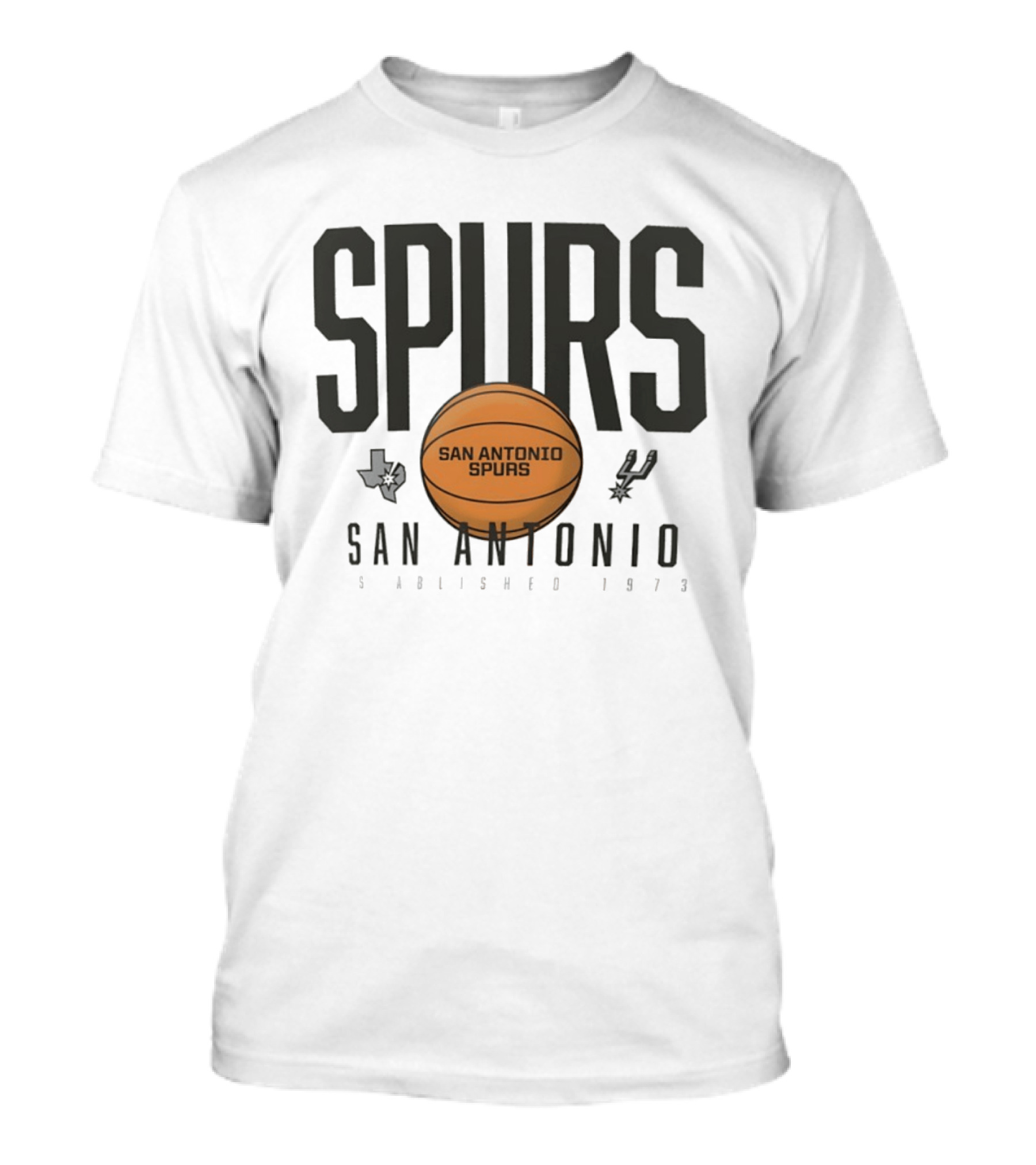 San Antonio Spurs Established 1973 Basketball Texas T-Shirt