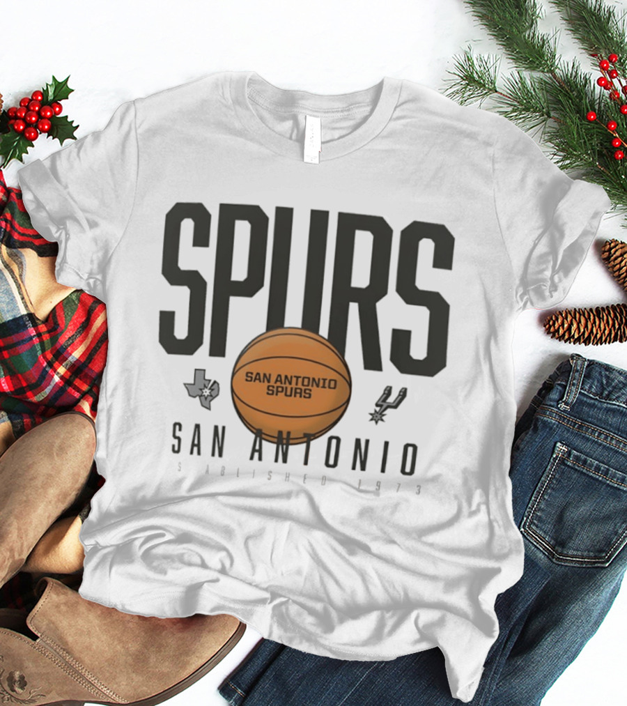San Antonio Spurs Established 1973 Basketball Texas T-Shirt