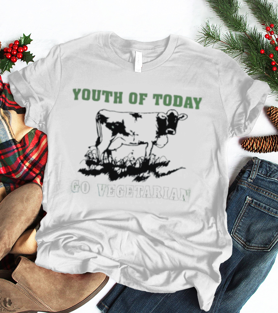Youth Of Today Go Vegetarian Milk Is For Babies Hardcore Punk T-Shirt