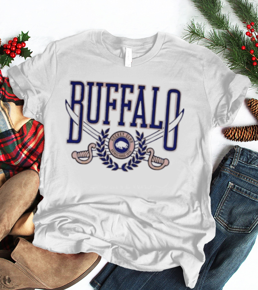Buffalo Sabres Hockey Club Established 1970 NHL Retro Team T-Shirt