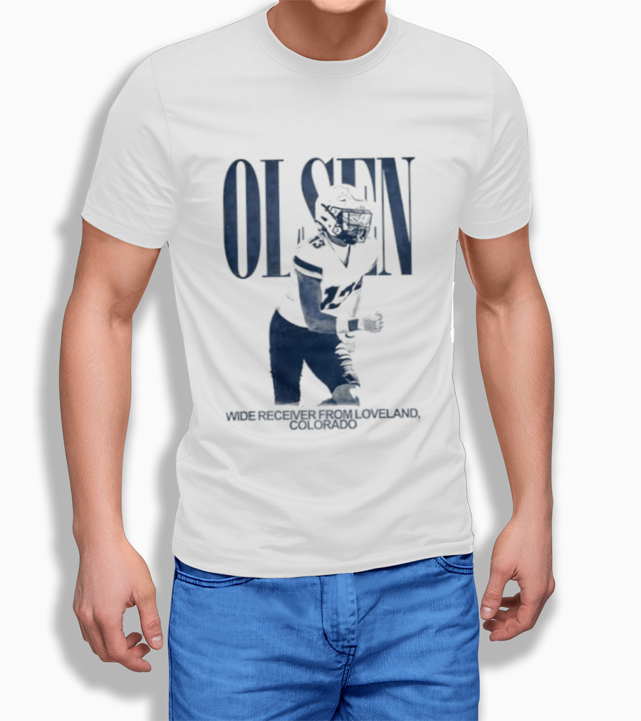 Olsen Wide Receiver Loveland Colorado Player Football T-Shirt