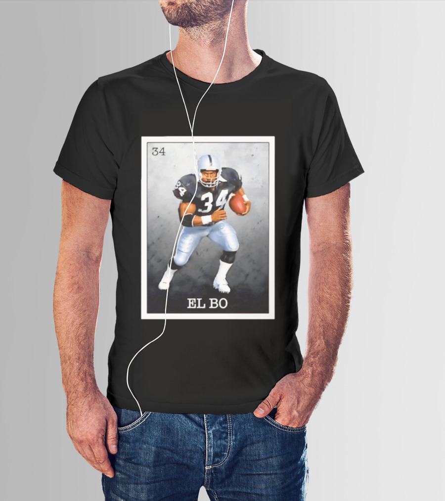 Las Vegas Raiders Football 34 EL BO Jackson T-Shirt