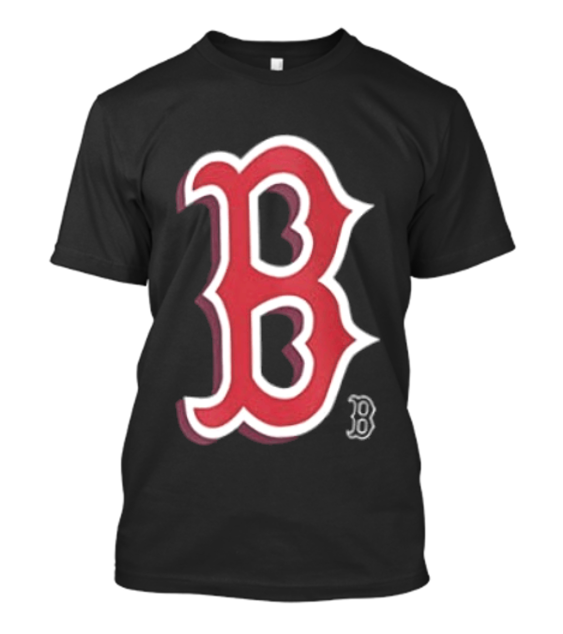 Boston Red Sox Cartoon B Two Sided T-Shirt