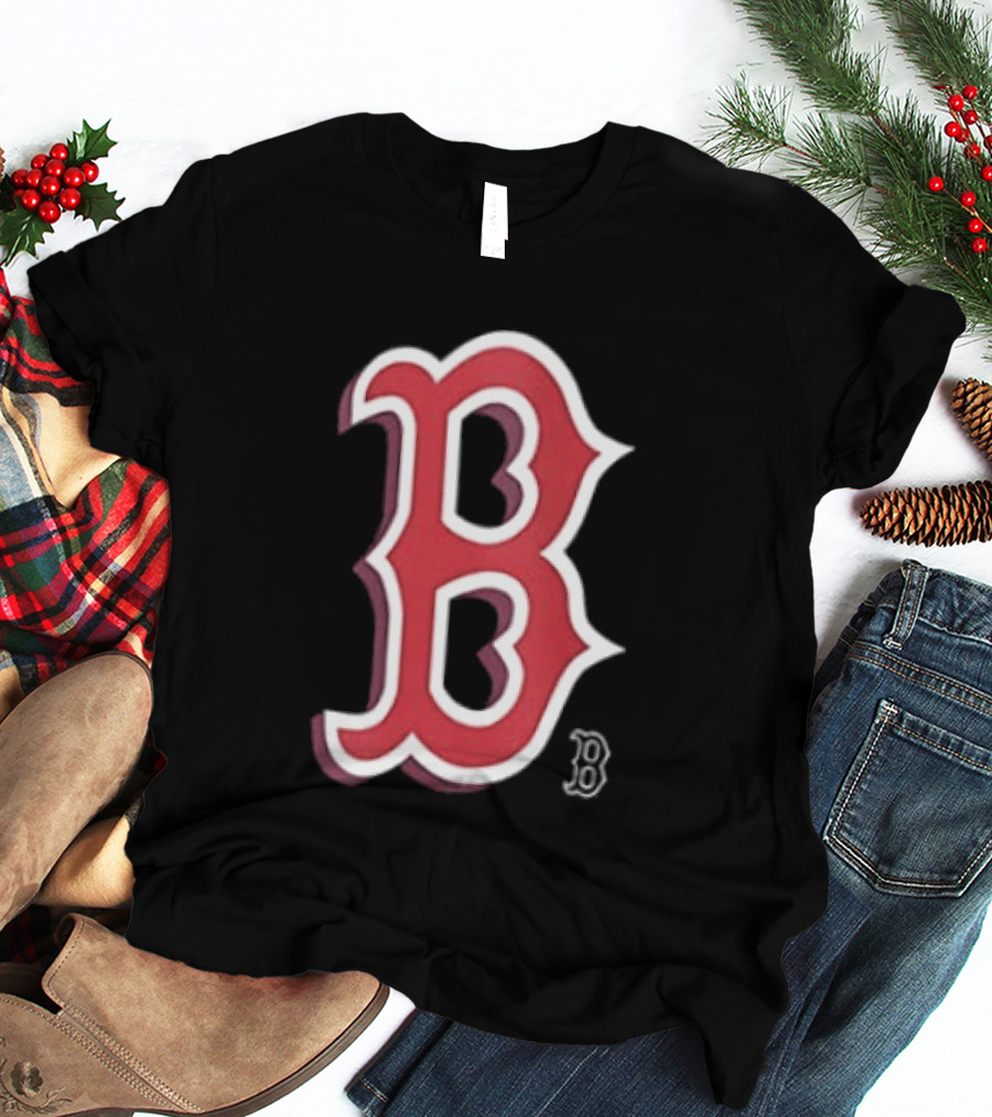 Boston Red Sox Cartoon B Two Sided T-Shirt