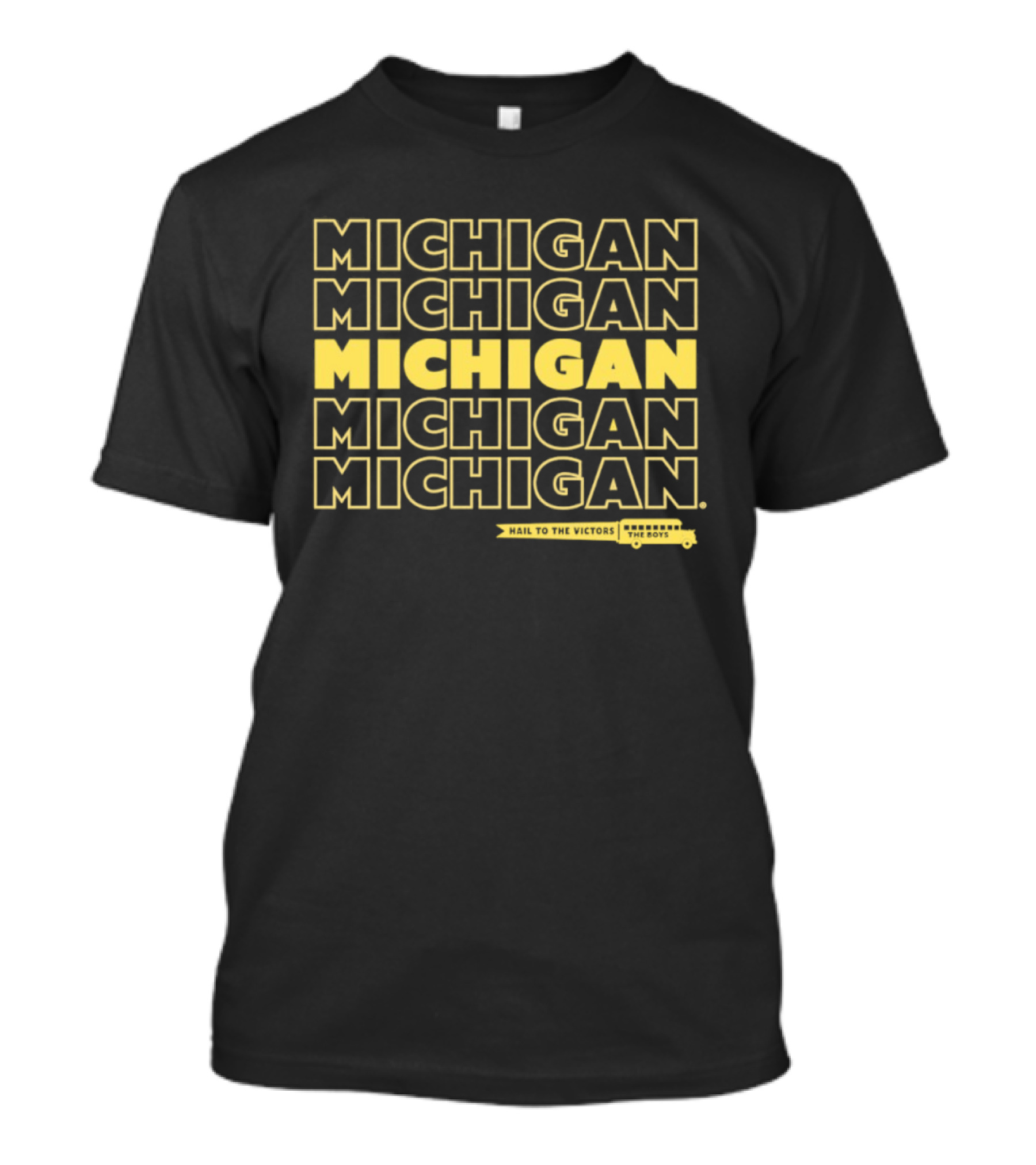 Bussin' X Michigan Hail To The Victors The Boys Michigan Wolverines Fans T-Shirt