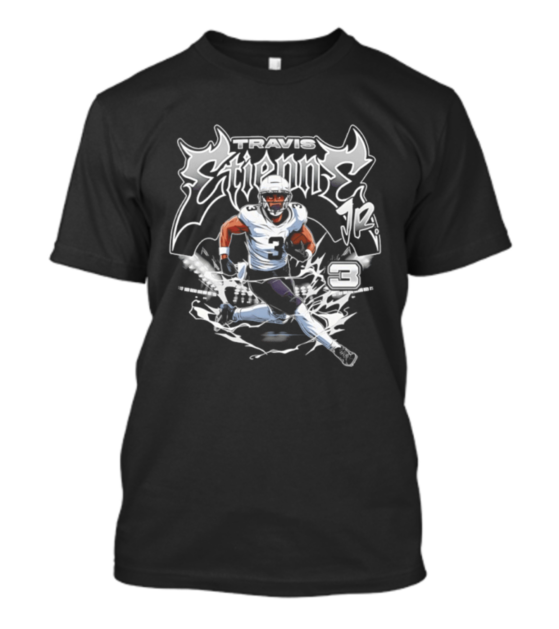 Travis Etienne Jr. 3 New Orleans Saints Future Football T-Shirt