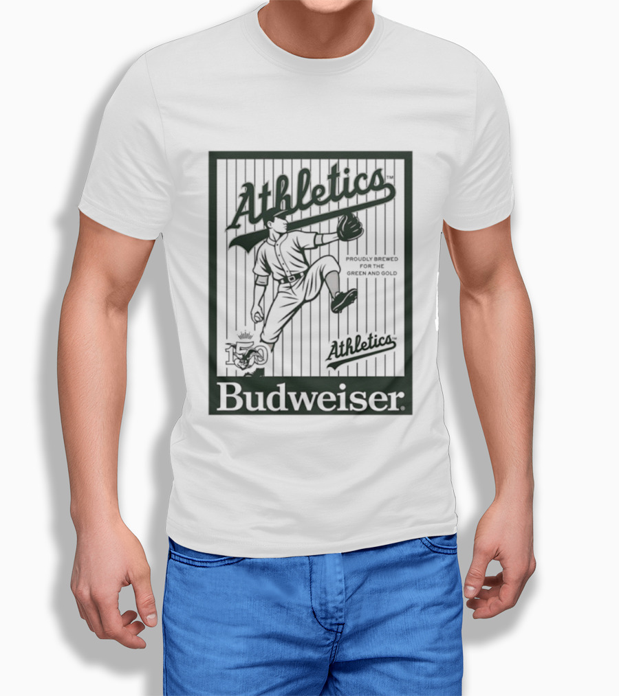 Athletics Baseball Budweiser 150 Years Celebration T-Shirt