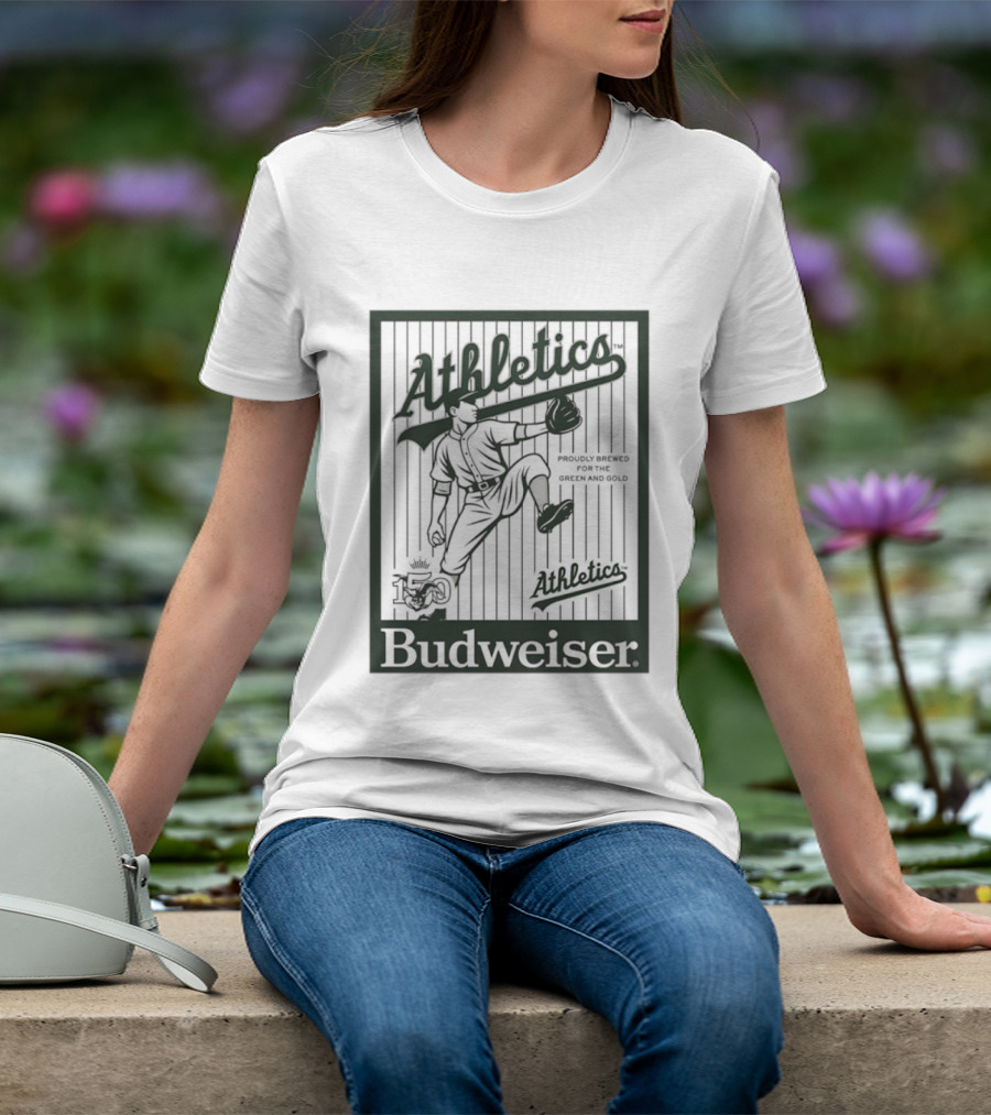 Athletics Baseball Budweiser 150 Years Celebration T-Shirt