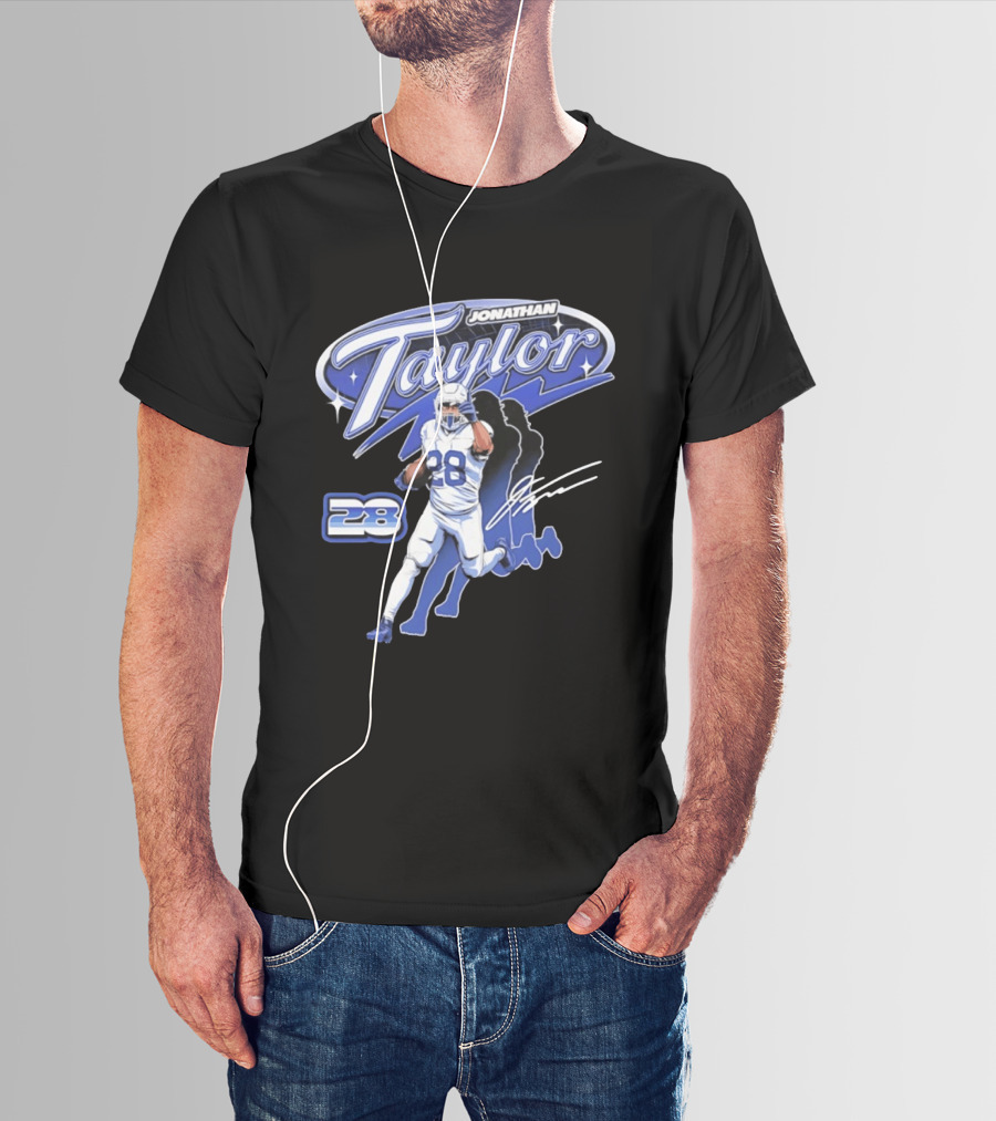 Jonathan Taylor 28 Indianapolis Colts Future Running Back T-Shirt