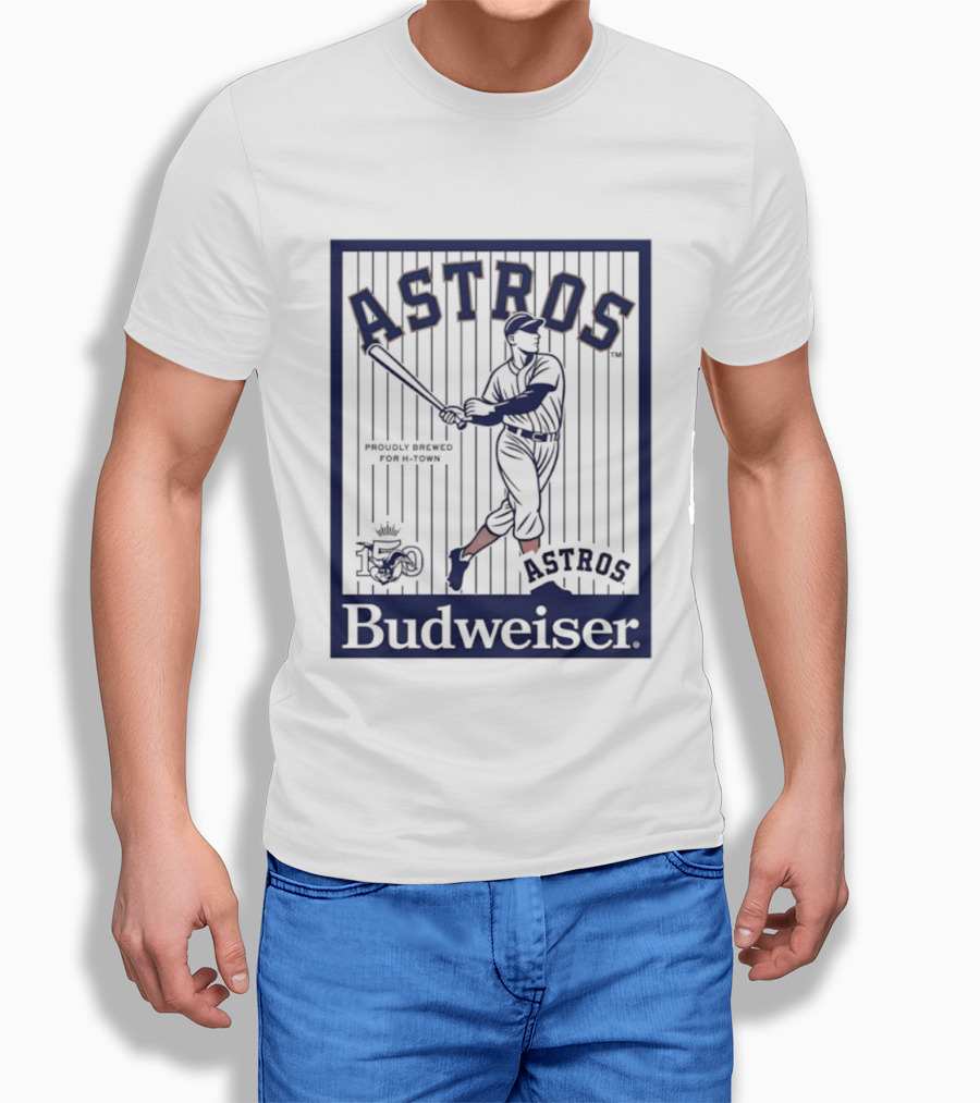 Budweiser Celebrating 150 Years Houston Astros Baseball T-Shirt