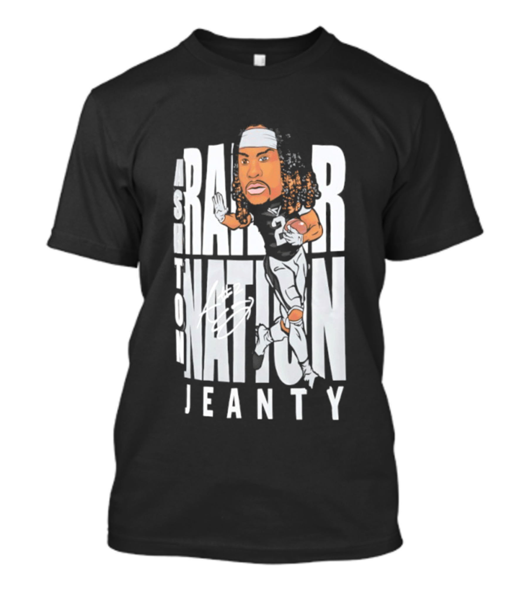Las Vegas Raiders Raider Nation Ashton Jeanty Caricature T-Shirt