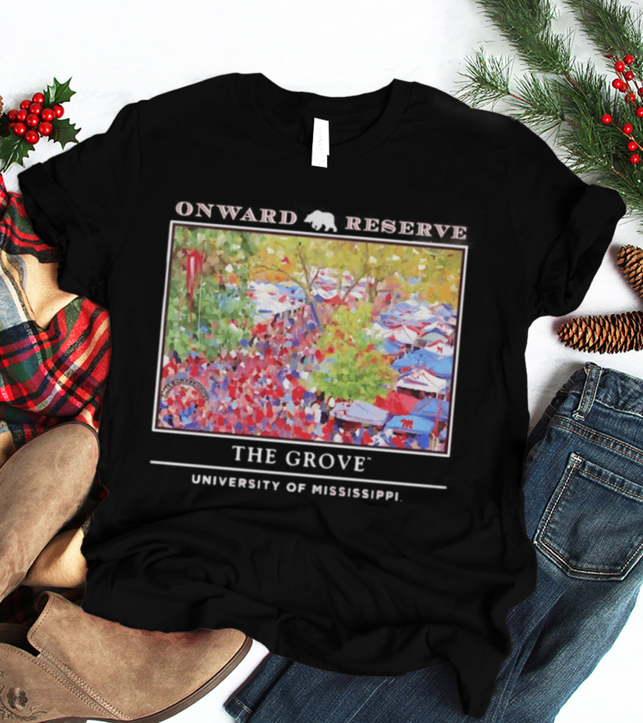 Onward Reserve The Grove University Of Mississippi Tailgate Scene T-Shirt