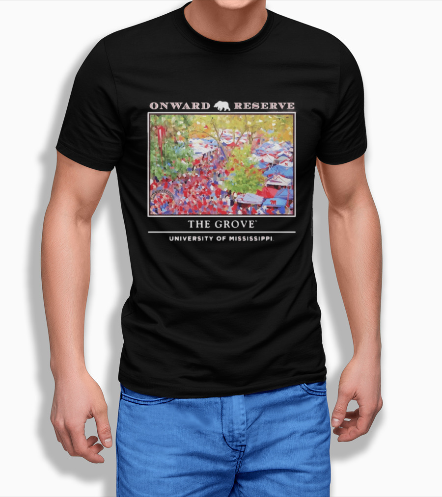 Onward Reserve The Grove University Of Mississippi Tailgate Scene T-Shirt