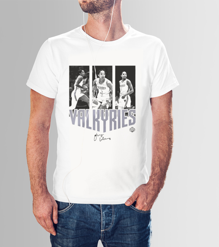 Valkyries Gabby Williams Signature WNBA Player Collage T-Shirt
