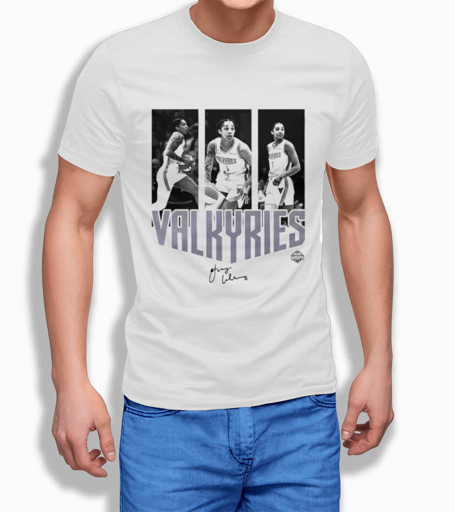 Valkyries Gabby Williams Signature WNBA Player Collage T-Shirt