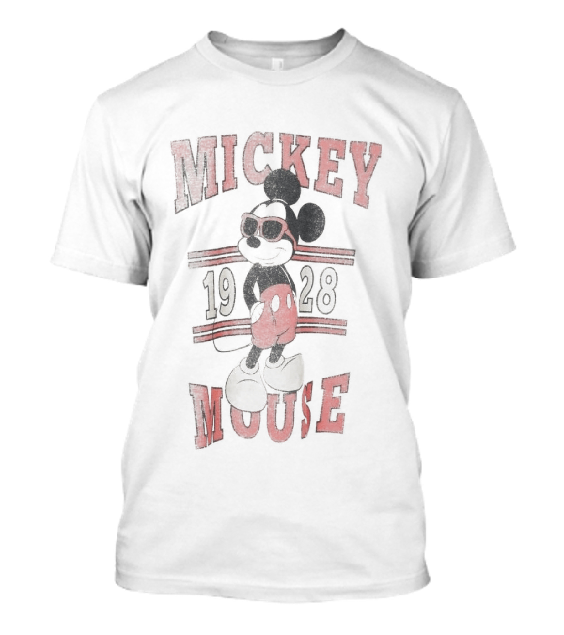 Mickey Mouse 1928 Vintage Red Sunglasses T-Shirt