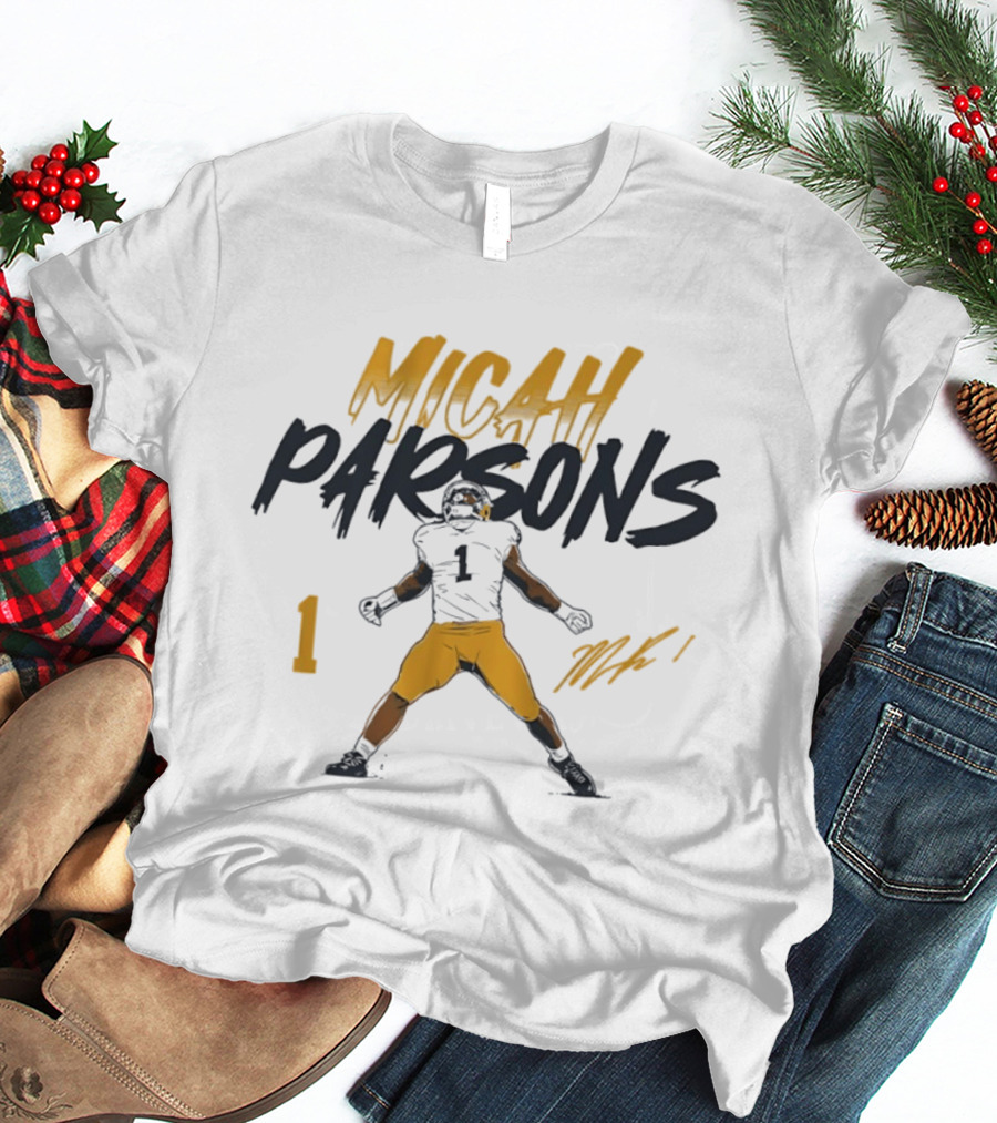 Micah Parsons 1 The Green Bay Packers Pose 2026 T-Shirt