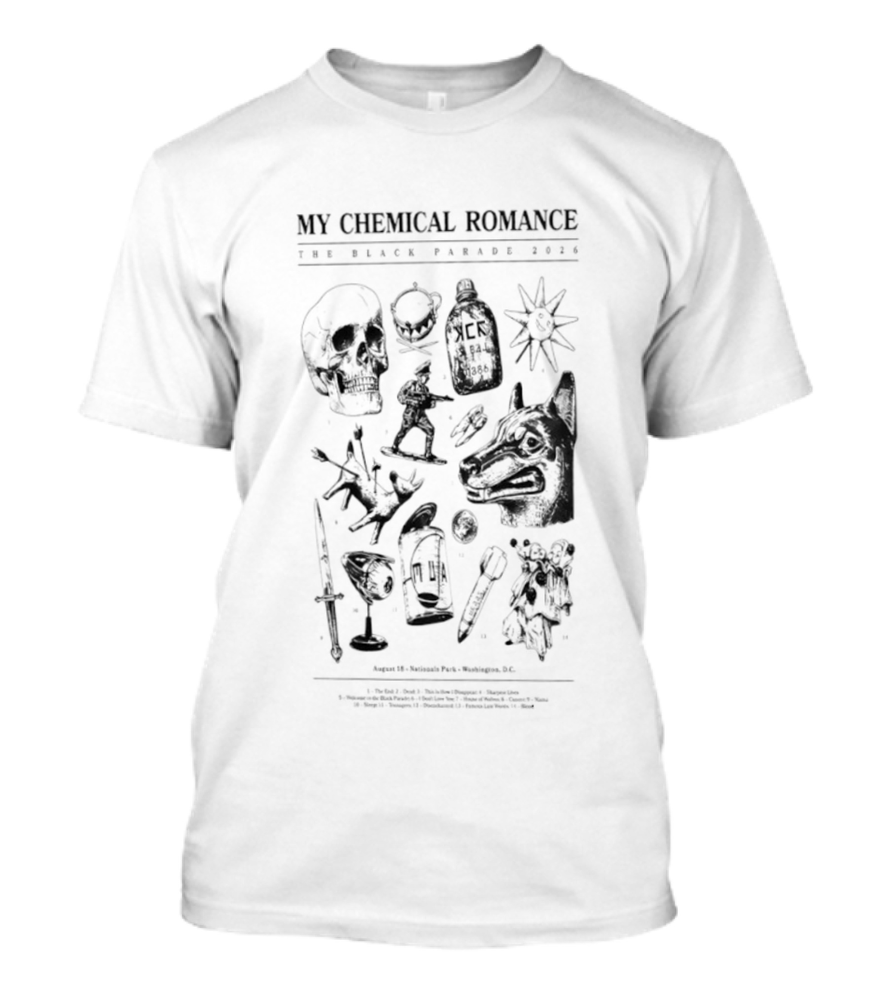 My Chemical Romance The Black Parade Nationals Park Washington DC T-Shirt