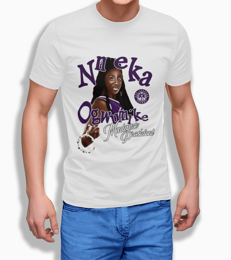 Nneka Ogwumike Madame President Los Angeles Sparks T-Shirt