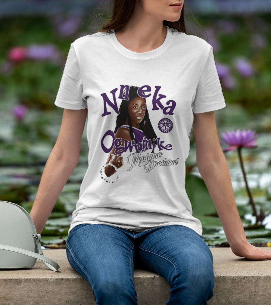 Nneka Ogwumike Madame President Los Angeles Sparks T-Shirt