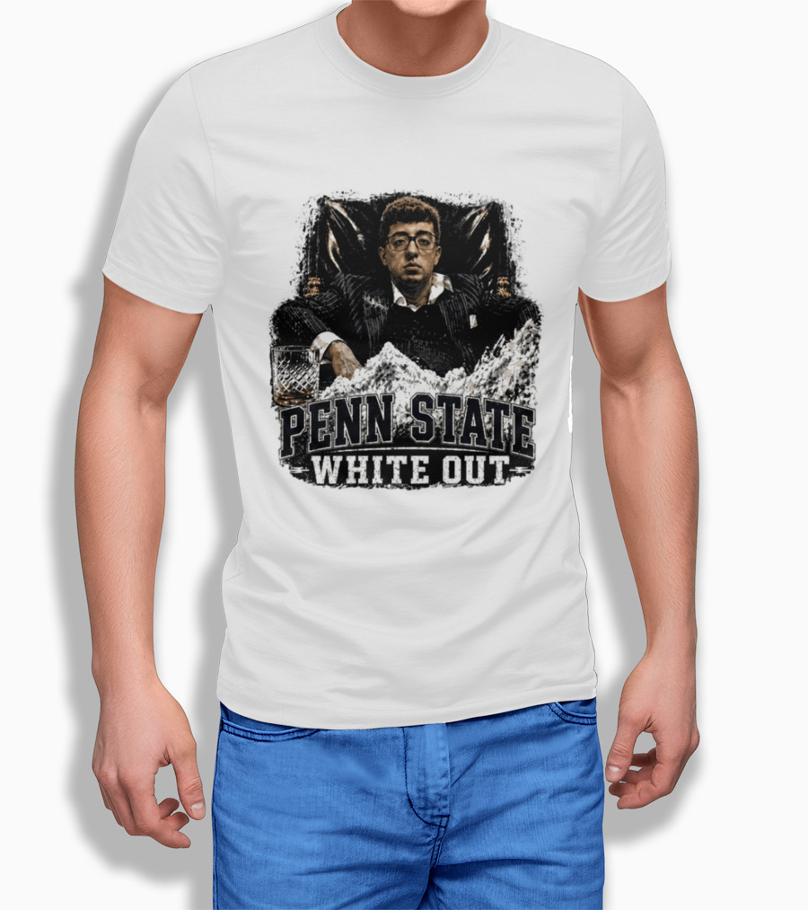 Penn State White Out Pablo Pledge Escobar Mountain Scene T-Shirt