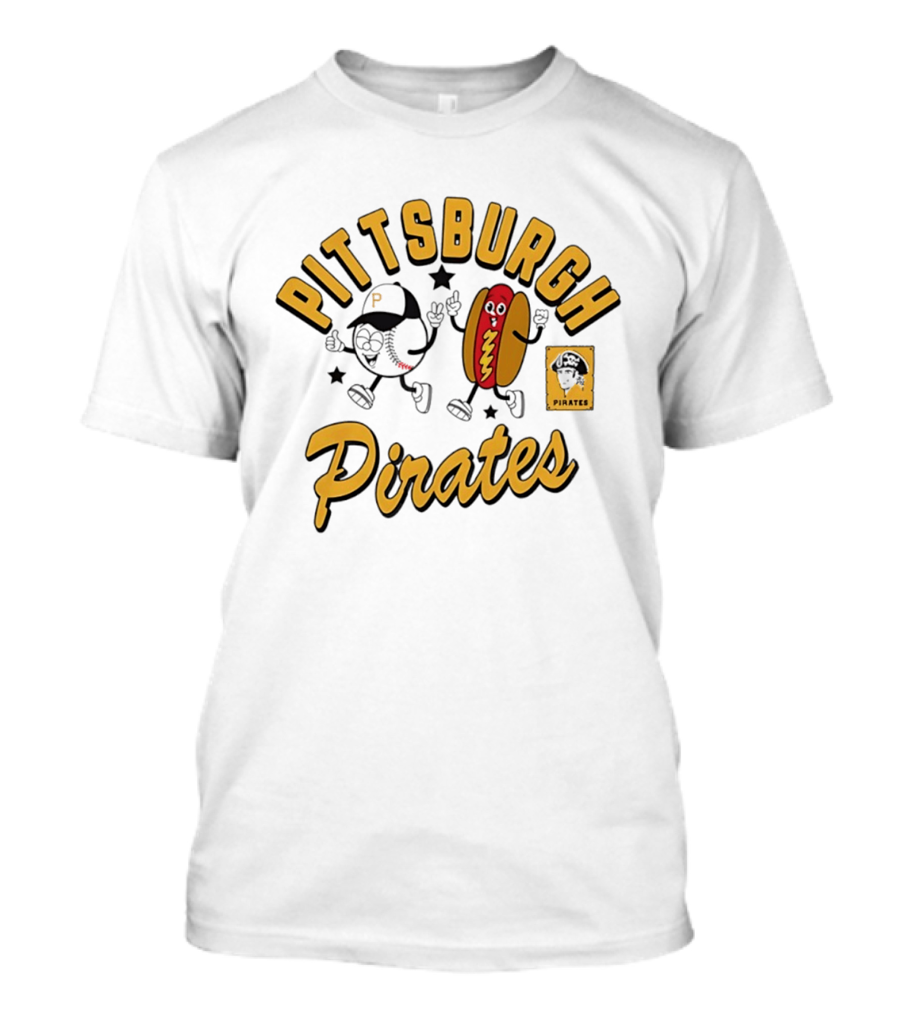 Pittsburgh Pirates Baseball Hot Dog Snack T-Shirt