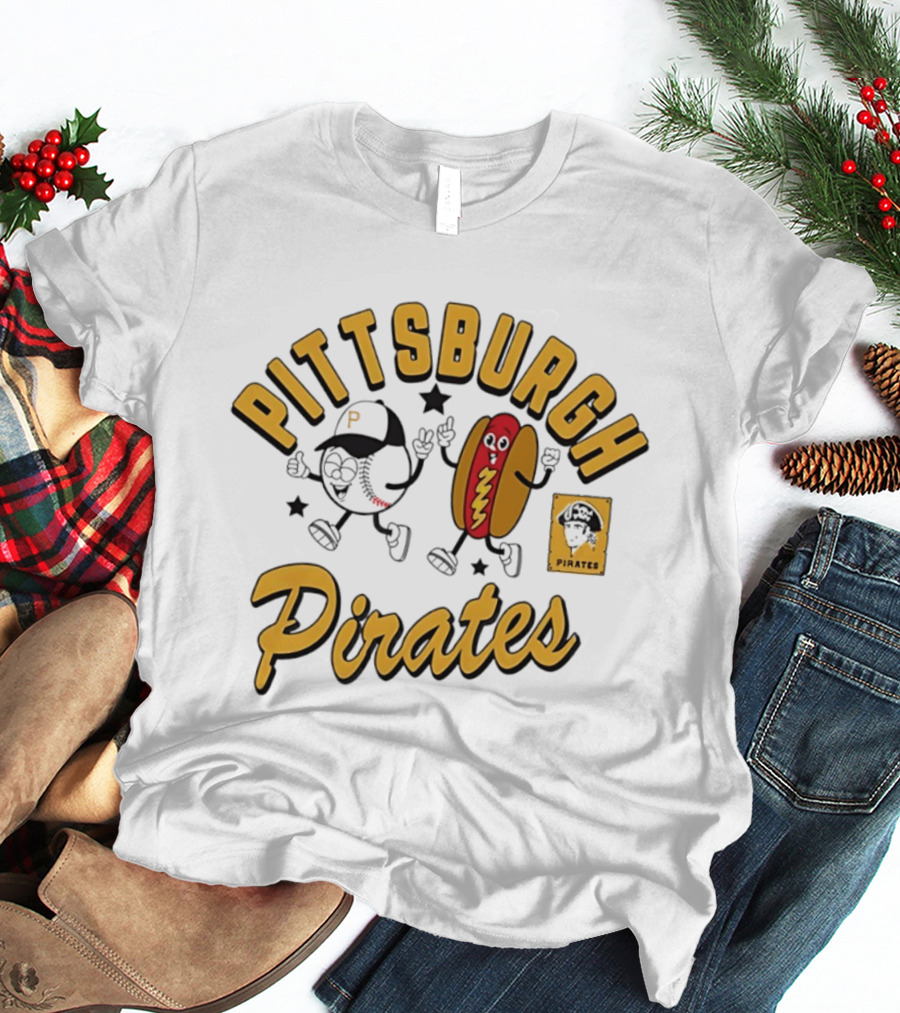 Pittsburgh Pirates Baseball Hot Dog Snack T-Shirt