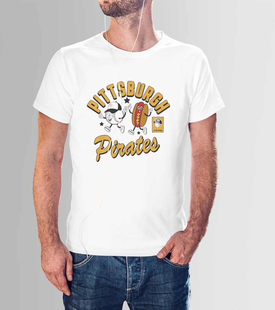Pittsburgh Pirates Baseball Hot Dog Snack T-Shirt