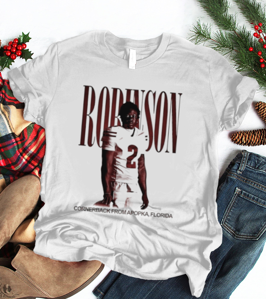 Robinson Football Cornerback From Apopka Florida T-Shirt