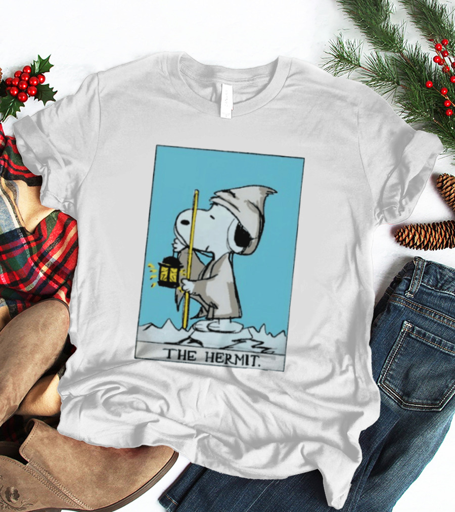 Snoopy The Hermit Tarot Peanuts Charlie Brown T-Shirt