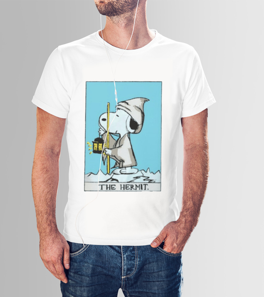 Snoopy The Hermit Tarot Peanuts Charlie Brown T-Shirt