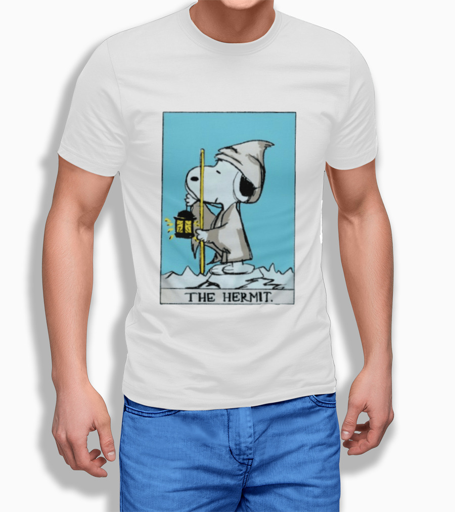 Snoopy The Hermit Tarot Peanuts Charlie Brown T-Shirt
