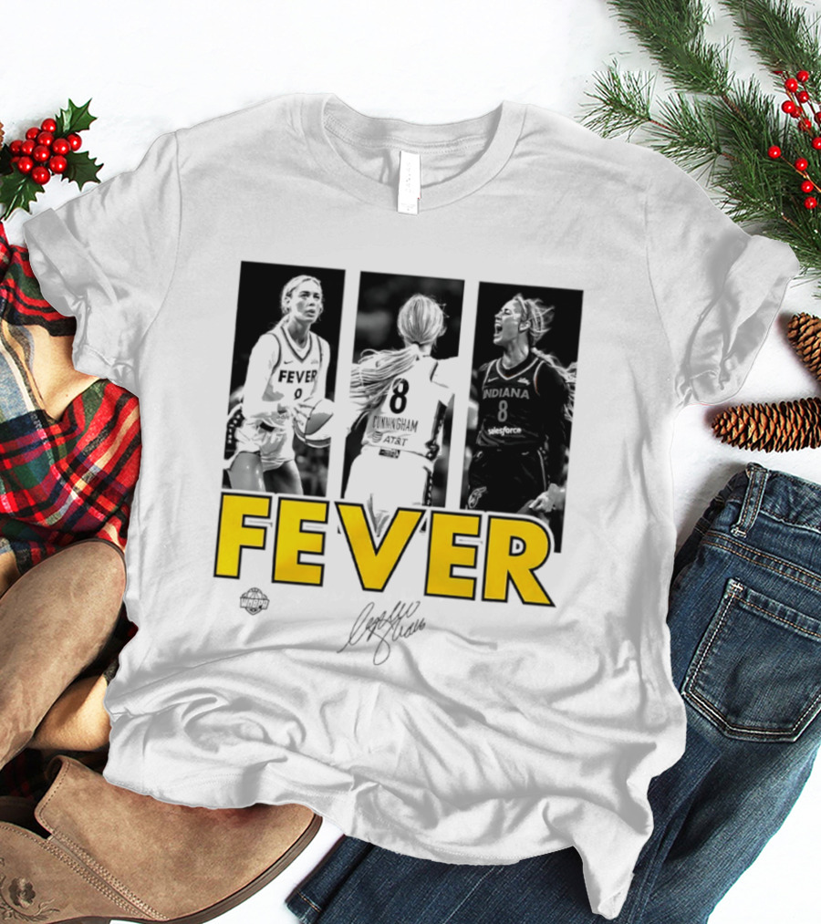Sophie Cunningham Indiana Fever 8 Signature WNBA Player Collage T-Shirt